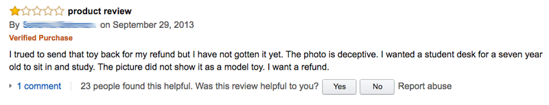 Illustration for article titled People on Amazon Are Really Pissed Off About This Miniature Desk Set
